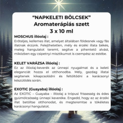 "Napkeleti bölcsek" aromaterápiás illóolaj szett 3 x 10 ml