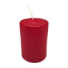 Adventi gyertya, bordó színű, 4x6 cm, 4 db/csomag