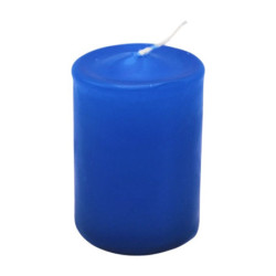 Adventi gyertya, kék színű, 4x6 cm, 4 db/csomag