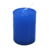 Adventi gyertya, kék színű, 4x6 cm, 4 db/csomag