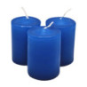 Adventi gyertya, kék színű, 4x6 cm, 4 db/csomag