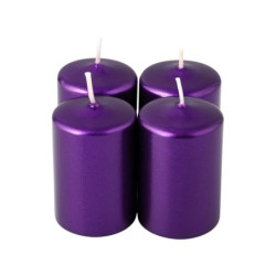 Adventi gyertya metál lila...