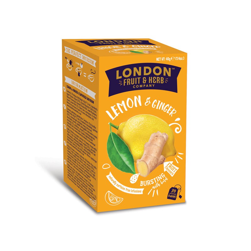 LONDON Fruit & Herb gyümölcstea citrom-gyömbér