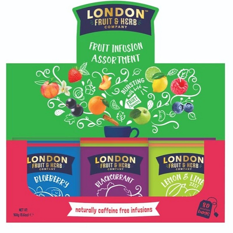 LONDON Fruit & Herb gyümölcstea válogatás 80 darabos