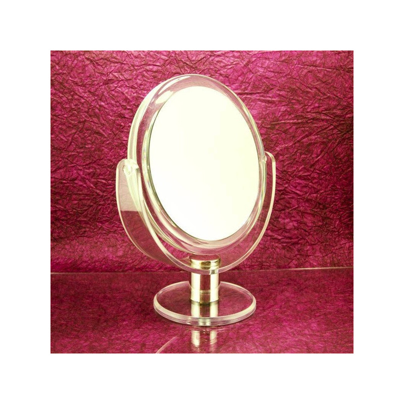 Állótükör * acryl, Ø 19 cm, normál és 5x nagyítós felülettel