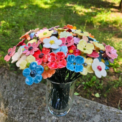 Kerámia virágcsokor...