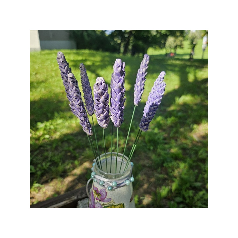 Levendula * kerámia virág, közepes