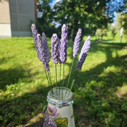 Levendula * kerámia virág, közepes