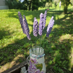 Levendula * kerámia virág, közepes