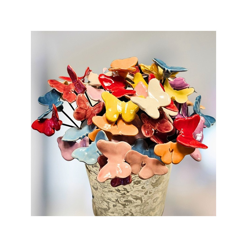 Kerámia pillangó dísz