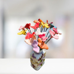 Kerámia pillangó dísz