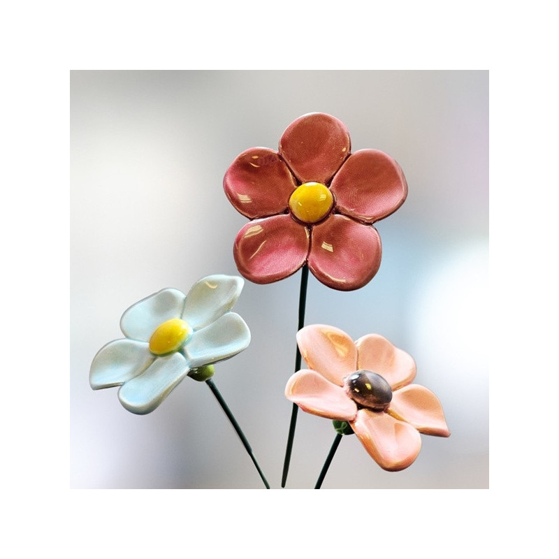 Szellőrózsa * kerámia virág, nagy