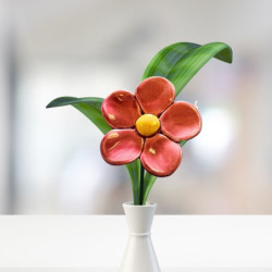 Szellőrózsa * kerámia virág, nagy