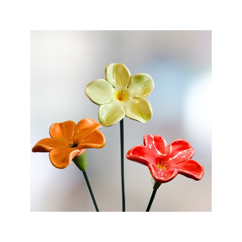 Szimpla tölcsér * kerámia virág, nagy