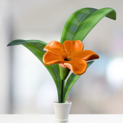 Szimpla tölcsér * kerámia virág, nagy