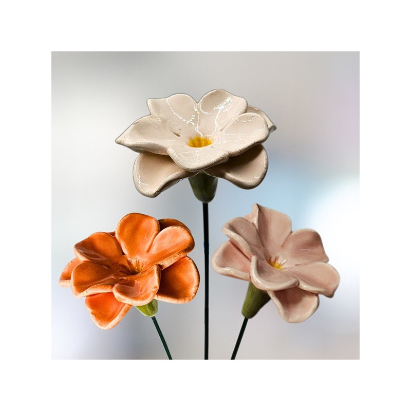 Dupla tölcsér * kerámia virág, nagy