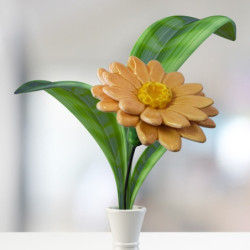 Dupla gerbera * kerámia...