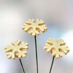 Kerámia Hópehely * fehér * dísz