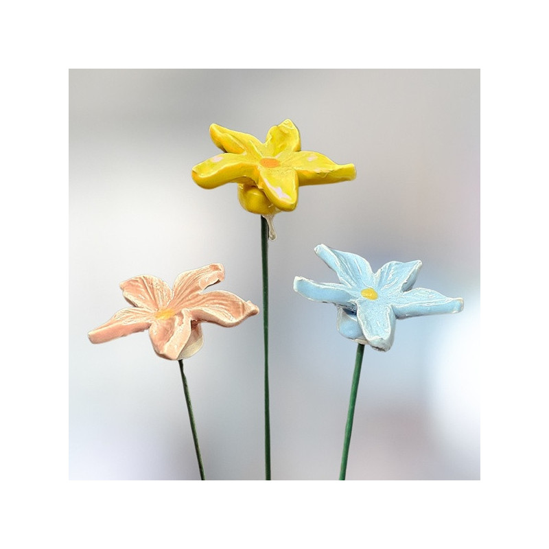 Havasi gyopár * kerámia virág, kicsi