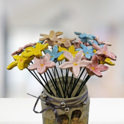 Havasi gyopár * kerámia virág, kicsi