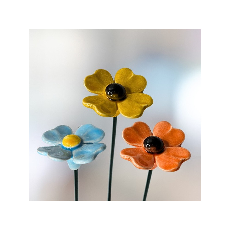 Lóherés szirom * kerámia virág, közepes