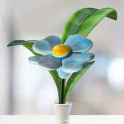 Lóherés szirom * kerámia virág, közepes