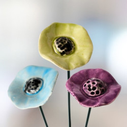 Mákvirág * kerámia virág,...