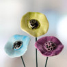Mákvirág * kerámia virág, közepes
