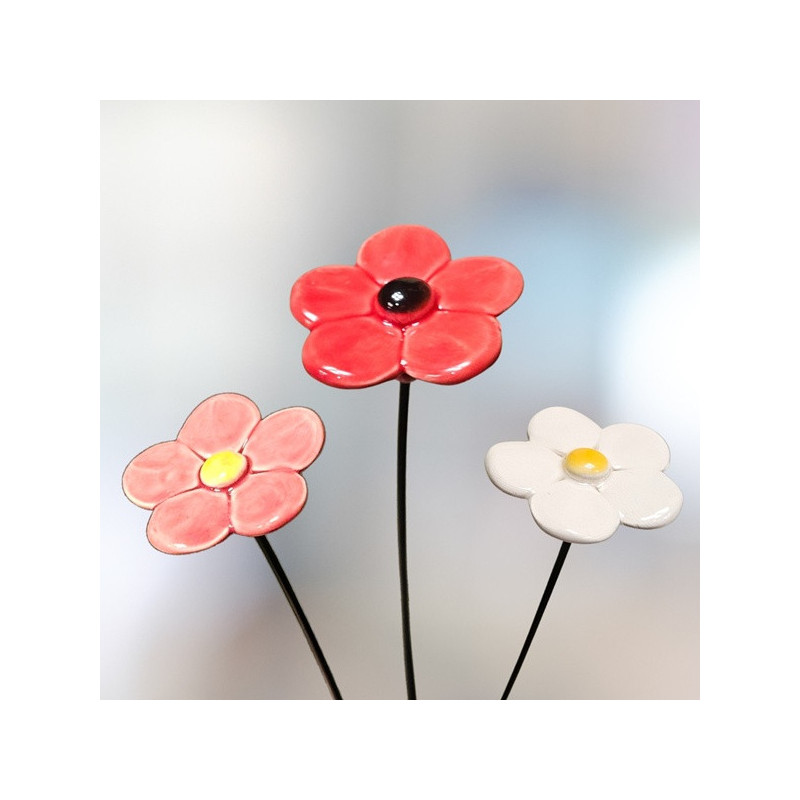 Szellőrózsa * kerámia virág, közepes