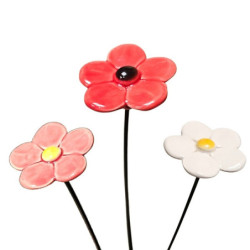 Szellőrózsa * kerámia virág, közepes