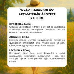 "Nyári barangolás" aromaterápiás illóolaj szett 3 x 10 ml