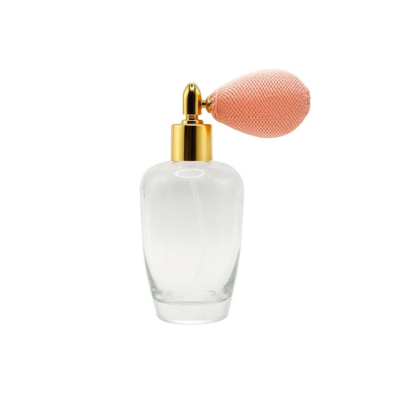 "PRETTY" parfümszóró, gömbölyű formájú üveg * rövid pumpával, 100 ml