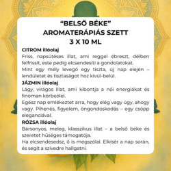 "Belső béke" aromaterápiás illóolaj szett 3 x 10 ml