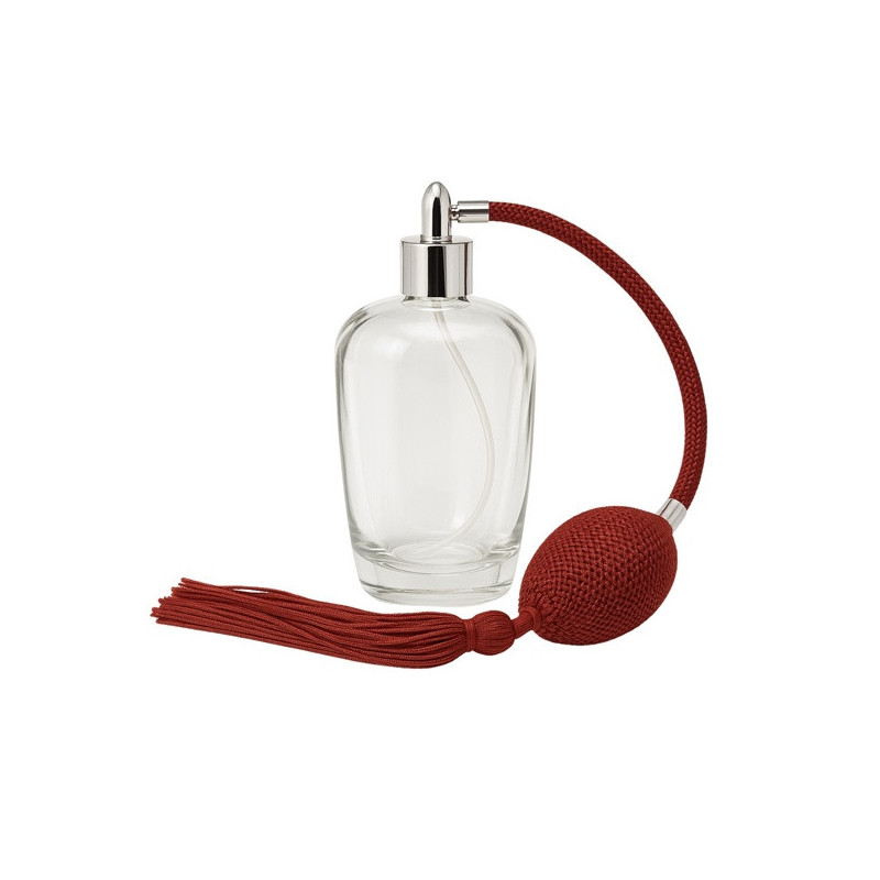 "BEAUTIFUL" parfümszóró, lapos ovális üveg * hosszú pumpával, 100 ml