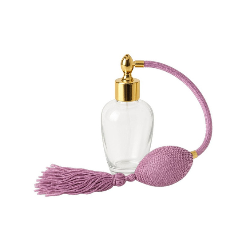 "PRETTY" parfümszóró, gömbölyű formájú üveg * hosszú pumpával, 100 ml