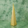Piramis rusztikus gyertya * arany * 25 cm