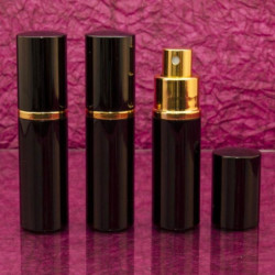 "METAL BLACK" parfümszóró * szórófejjel, 10 ml