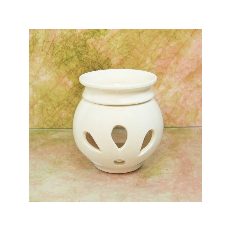 "LILIOM" aromalámpa * kerámia - krémszínű, halvány bézs