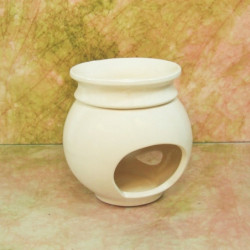 "LILIOM" aromalámpa * kerámia - krémszínű, halvány bézs