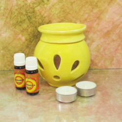 "LILIOM" aromalámpa * kerámia - citromsárga