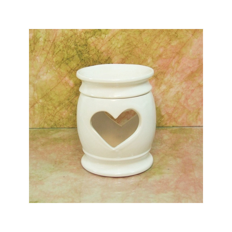 "SZÍV4U" aromalámpa * kerámia - fehér