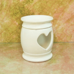 "SZÍV4U" aromalámpa * kerámia - fehér