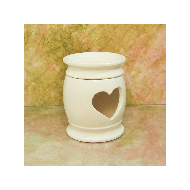 "SZÍV4U" aromalámpa * kerámia - krémszínű, halvány bézs