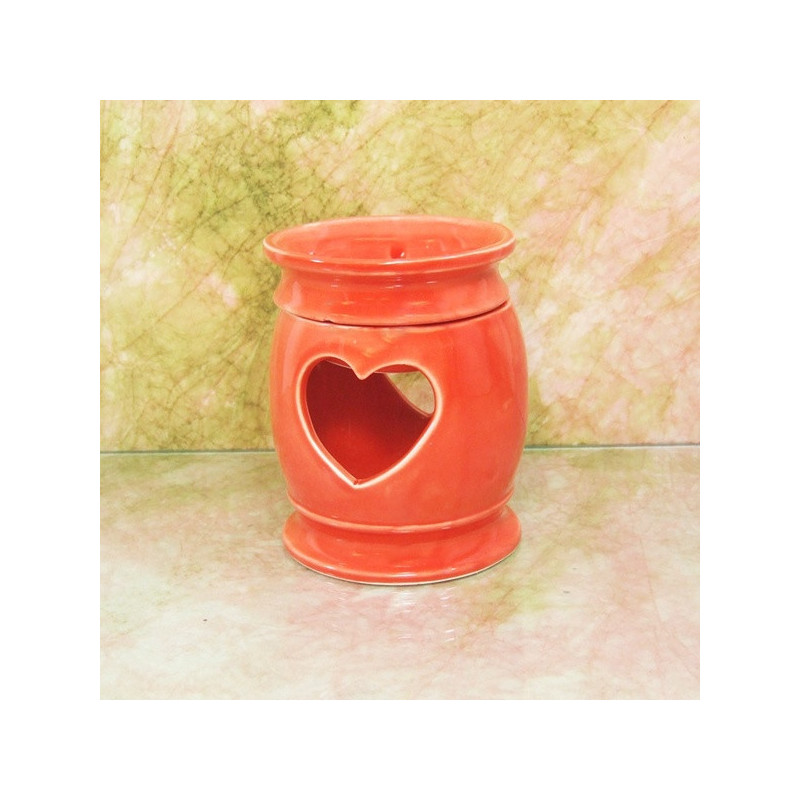 "SZÍV4U" aromalámpa * kerámia - korallpiros