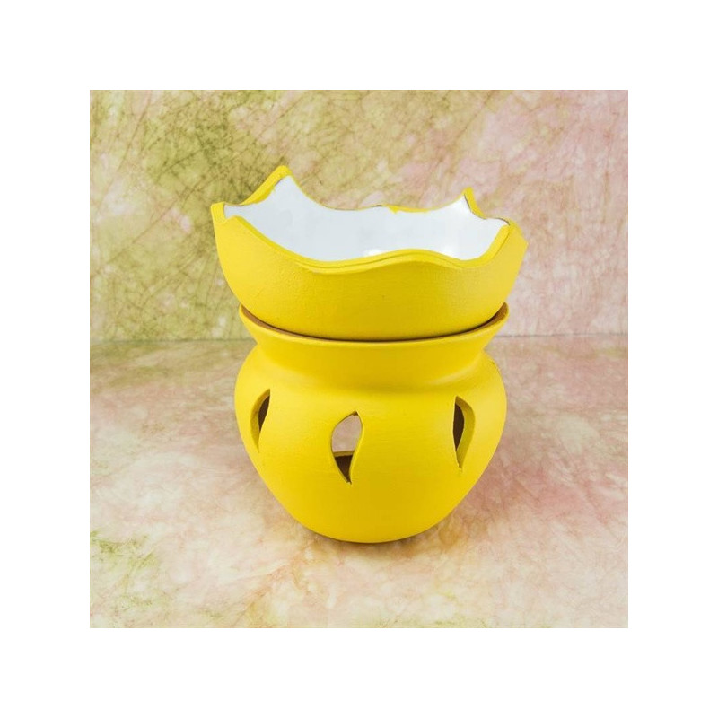 "TAVIRÓZSA" aromalámpa * kerámia - sárga