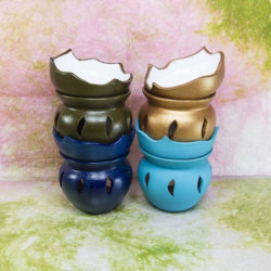 "TAVIRÓZSA" aromalámpa * kerámia - türkizkék