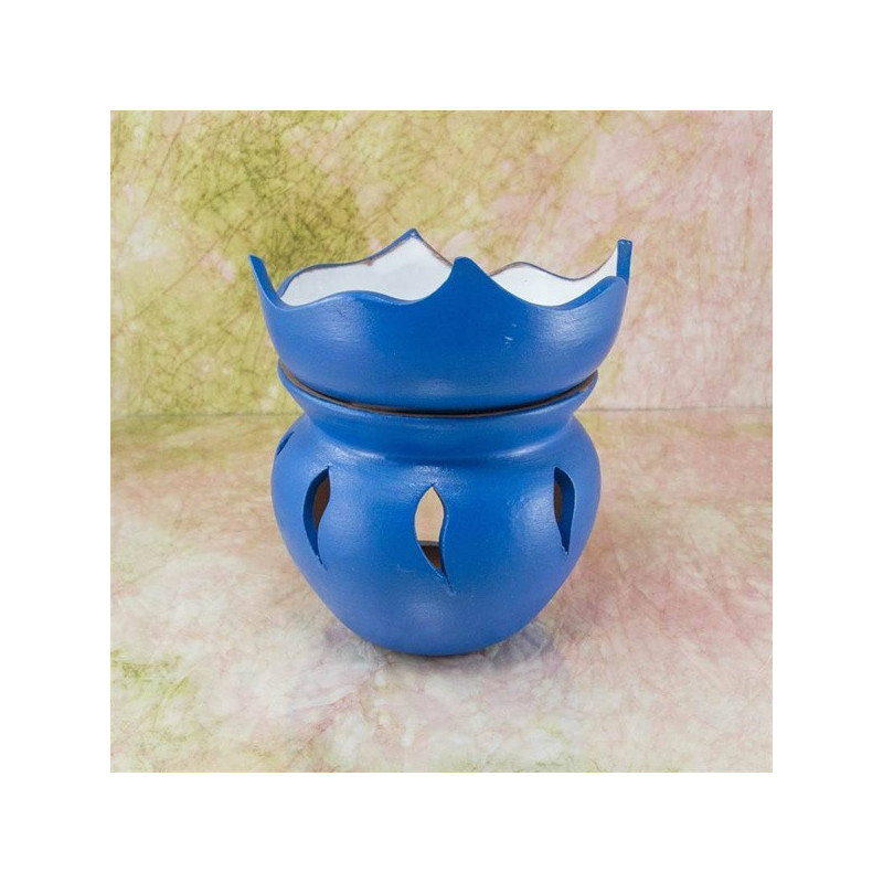 "TAVIRÓZSA" aromalámpa * kerámia - azúrkék